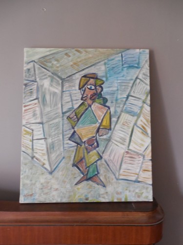 Tableau cubiste hst pierre - tableau, de