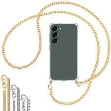Collier (Chaîne en métal) pour Samsung Galaxy S23 Plus Coque avec cordon Etui Ca