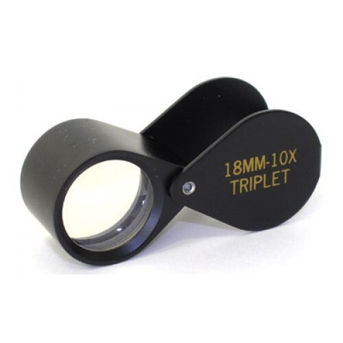 Loupe triplet noire - noire, 10x