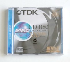TDK CD-R  – 700 Mo – 80 min – 48x – Metallic Disc – Neuf sous blister