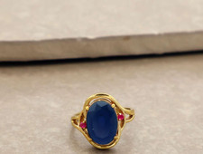 Bague ovale en argent sterling