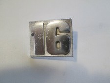 Sigle insigne logo aluminium