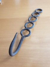 Ancien grand crochet de boucher 25 cm