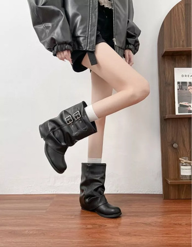 Bottes rangers basses noir - bottes,