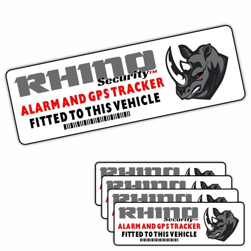 Signs rhino alarm and gps - rhino,