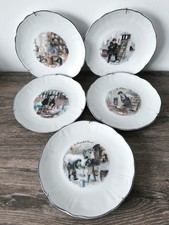 5 Assiettes Porcelaine de