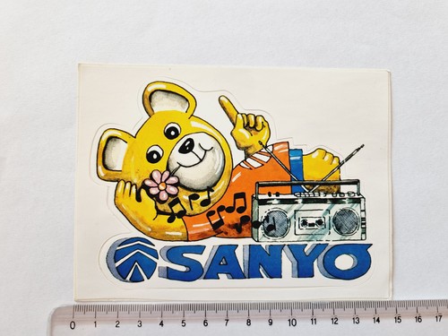 Autocollant sanyo radio - sanyo,