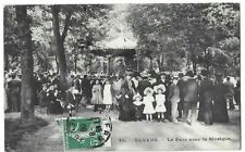 CPA carte postale ancienne NEVERS la musique au Parc belle animation