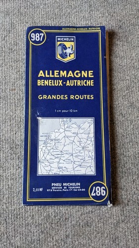 Ancienne carte routière - ancienne,