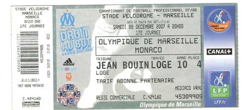 Billet place om olympique - ,