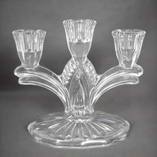 Chandelier 3 branches en cristal vintage - Style Art Déco élégant