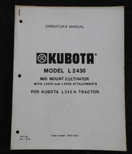 Kubota L245H Tracteur " L 2430 2431 L2432 Motoculteur " Propriétaire Pièces