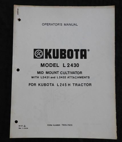 Kubota l245h tracteur l - tracteur, "