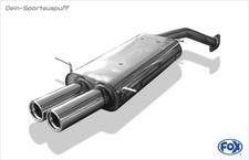 Fox Silencieux Sport Pour Ford Probe 2.0L Année 93-98 2x76 Rond Avec Abs.