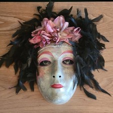 Ancien masque vénitien unique