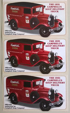 Ford Campbell's Soup Delivery Truck (1931) : 3 Brochures publicit. DANBURY MINT