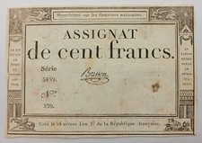 Billet ASSIGNAT DE CENT FRANCS