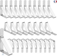 selizo Lot de 30 pinces à nappe en acier inoxydable pour l'intérieur et l
