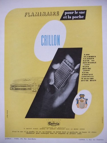 Publicité 1948 briquet - publicitÉ,