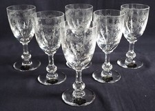 6 verres à vin - cristal de