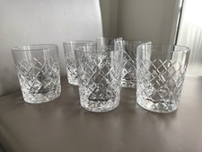 6 verres à whisky, cristal