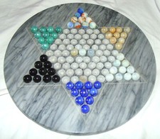 jeu de dames chinoises marbre 30 cm