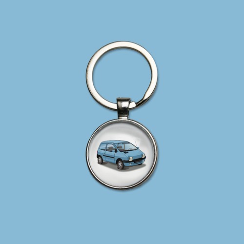 Porte clés twingo - bleu, éole