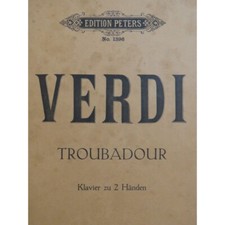 VERDI Giuseppe Il Trovatore Opéra Piano solo