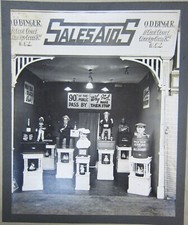 Rare photo 1925 Sales Aids Automates publicitaires O.D. Binger London expo 29x24