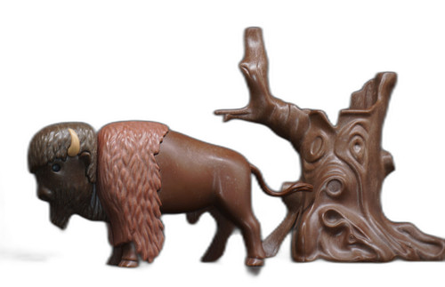 Playmobil bison buffle arbre