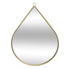 Miroir Mural en Métal "Goutte" 39cm Or