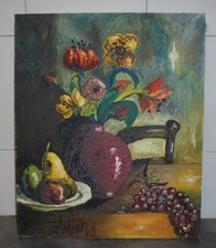 VINTAGE PEINTURE NATURE MORTE