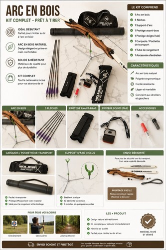 Arc bois kit complet - kit,