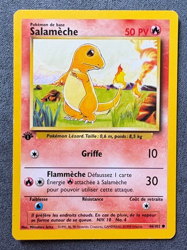 Carte pokemon salamèche - pokemon,