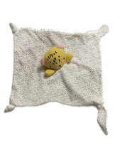Doudou plat Tigre jaune blanc
