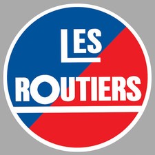 LES ROUTIERS SONT SYMPAS CAMION TRUCK 9cm AUTOCOLLANT STICKER RA119
