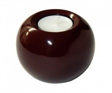 Porte-Bougies, Rond Ø 8cm, en Bois Avec Naturelles Piano Affiné