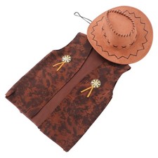  1 Set Cowboy Costume Men Adult Western Cowboy Costume accessoires Halloween