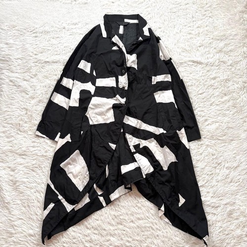 Veste longue design coton