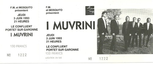 Rare ticket billet concert - rare,