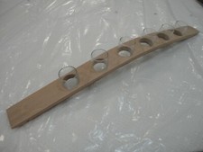 support de verre en bois de