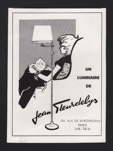 Publicité 1966 luminaire jean - 1966,