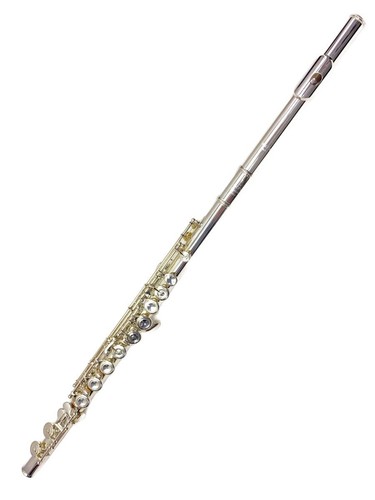 Flûte argent massif - argent, pearl