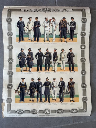 Affiche uniforme marine - uniforme,