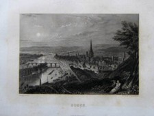 GRAVURE (v. 1860) Rouen