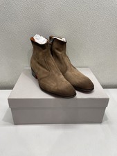 Santoni Brown Suede Ankle Boot