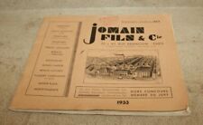 catalogue publicitaire 1933 Joman fils (persiennes-volets roulants-ascenseurs..)