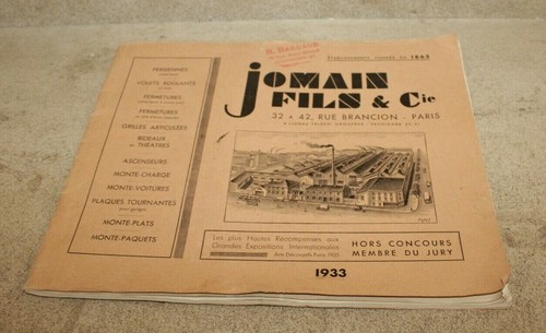 Catalogue publicitaire 1933 - publicitaire,