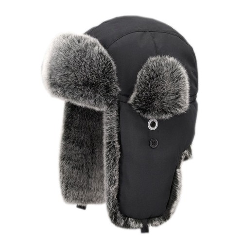 Hommes fausse fourrure chapeau - fourrure,