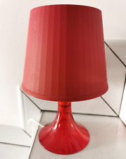 Lampe de table de chevet d'ambiance Ikea Vintage rouge années 90 